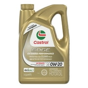 Castrol EDGE Extended Performance 0W-20 Advanced Full Synthetic Motor Oil, 5 Quarts
