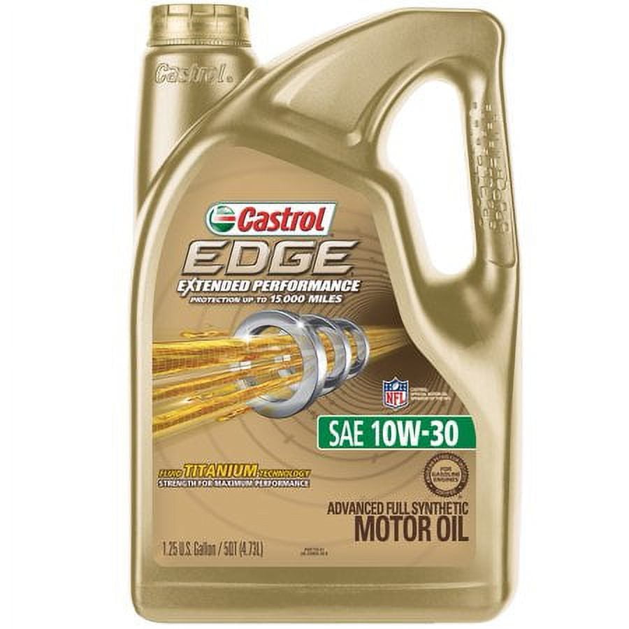 Castrol EDGE Full Synthetic Motor Oil, 10W - 30, 1.25 Gallon