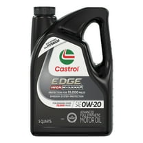 (3 pack) Castrol EDGE High Mileage 0W-20 Advanced Full Synthetic Motor Oil, 5 Quarts