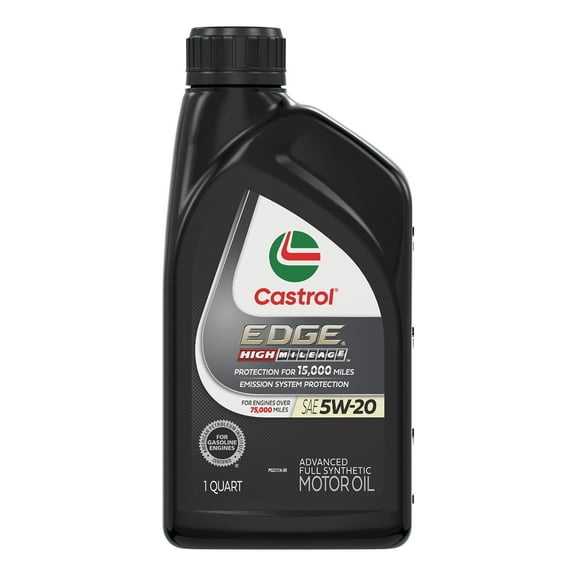 Castrol EDGE High Mileage 5W-20 Advanced Full Synthetic Motor Oil, 1 Quart