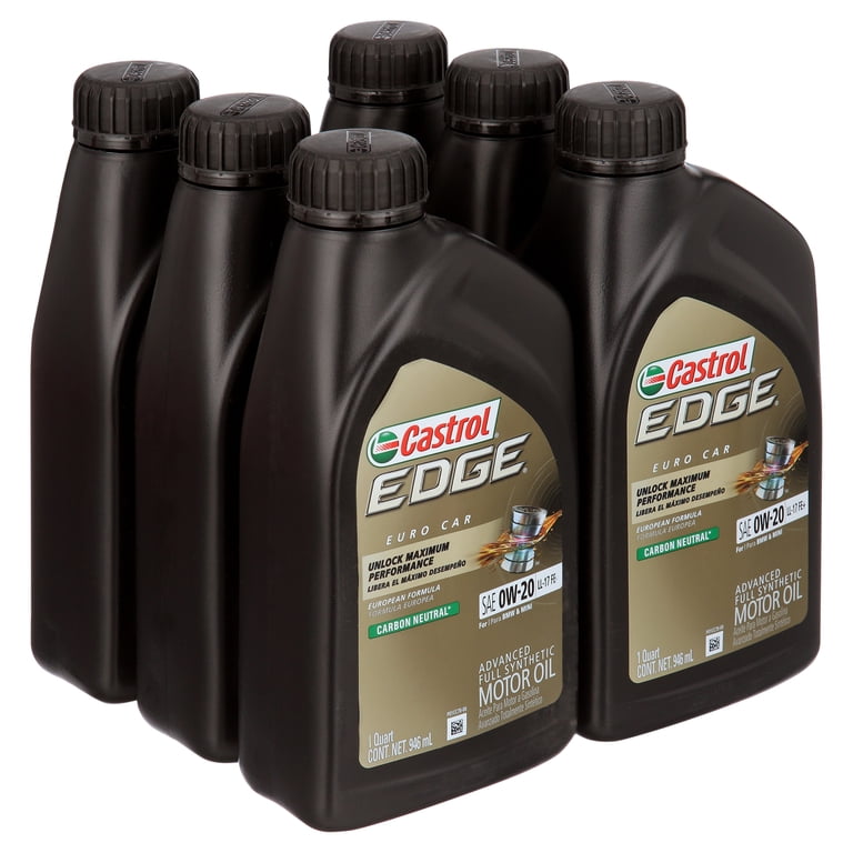 Castrol Edge 0W-20 LL-17 FE+ Advanced Full Synthetic Motor Oil, 1