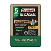 Castrol Edge 5W-30 Advanced Full Synthetic Motor Oil, 5 Quarts Eco Pack