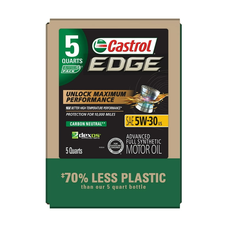 Castrol Edge 5W-30 Advanced Full Synthetic Motor Oil, 5