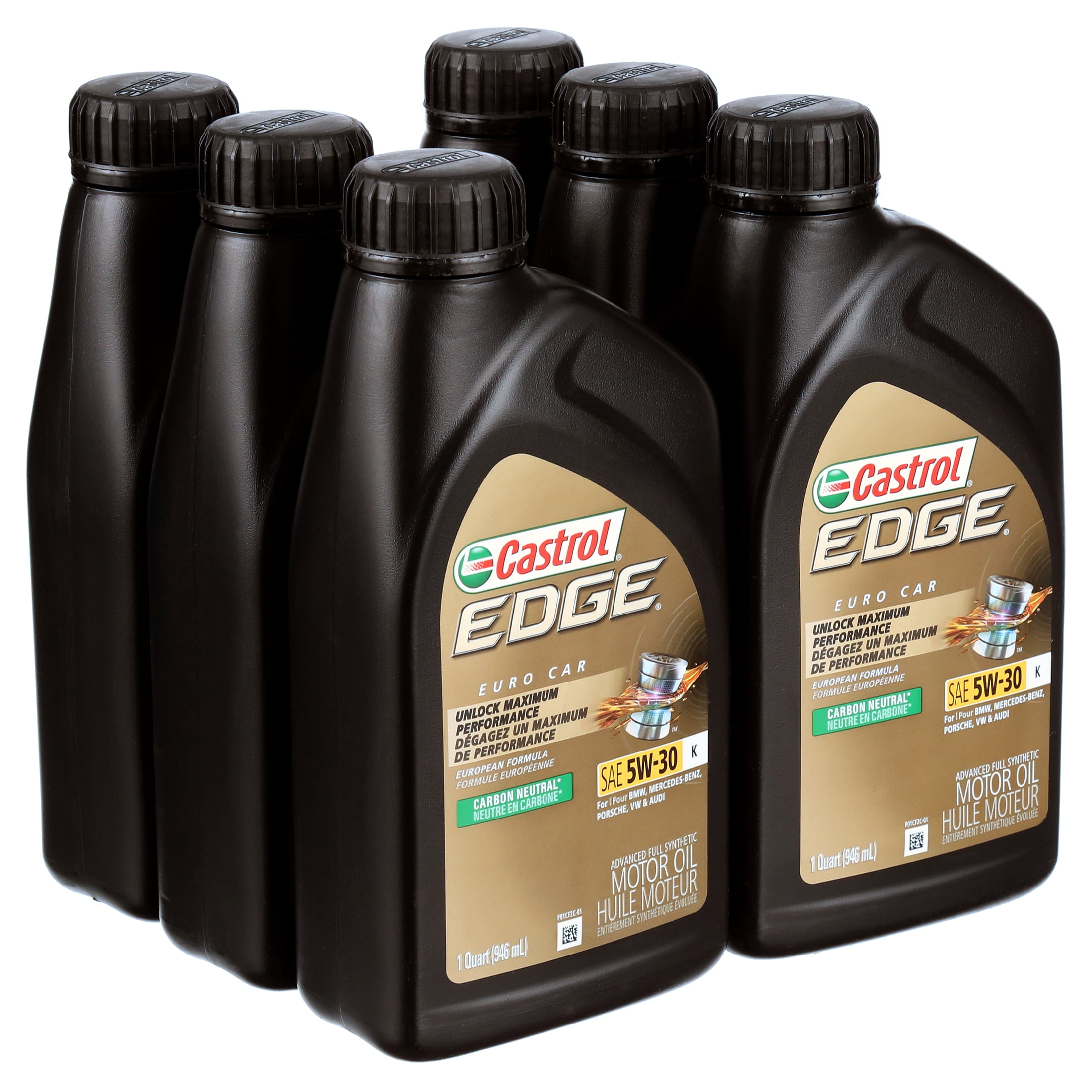 Castrol Edge 5W-30 K Advanced Full Synthetic Motor Oil, 1 Quart, Case of 6