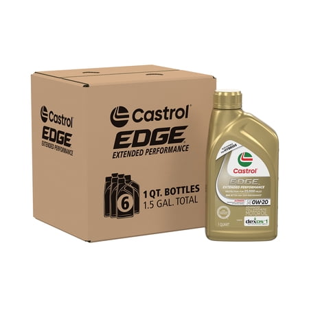 Castrol EDGE Extended Performance 0W-20 Advanced Full Synthetic Motor Oil, 1 Quart