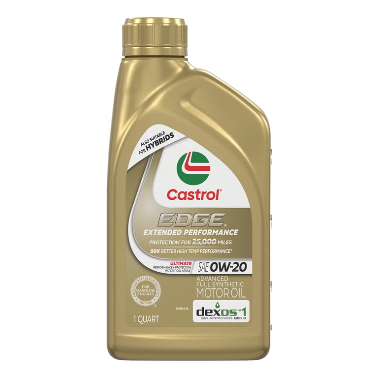 Castrol, Motor Oil, 1 Quart, Full Synthetic 0W-20 Extended