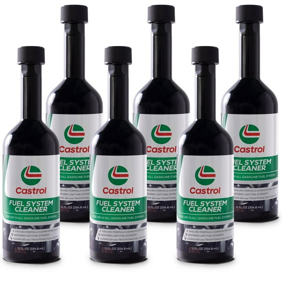 Castrol Fuel System Cleaner - 6 Pack  Cleans Entire Fuel System  Restores Fuel Economy  Safe for GDI, Traditional Injectors & Hybrid Vehicles
