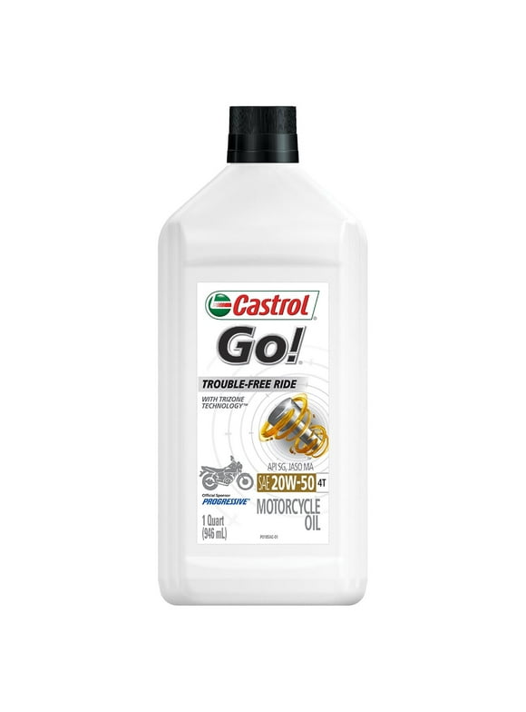Castrol GO! 20W-50 Conventional Motorcycle Oil, 1 Quart
