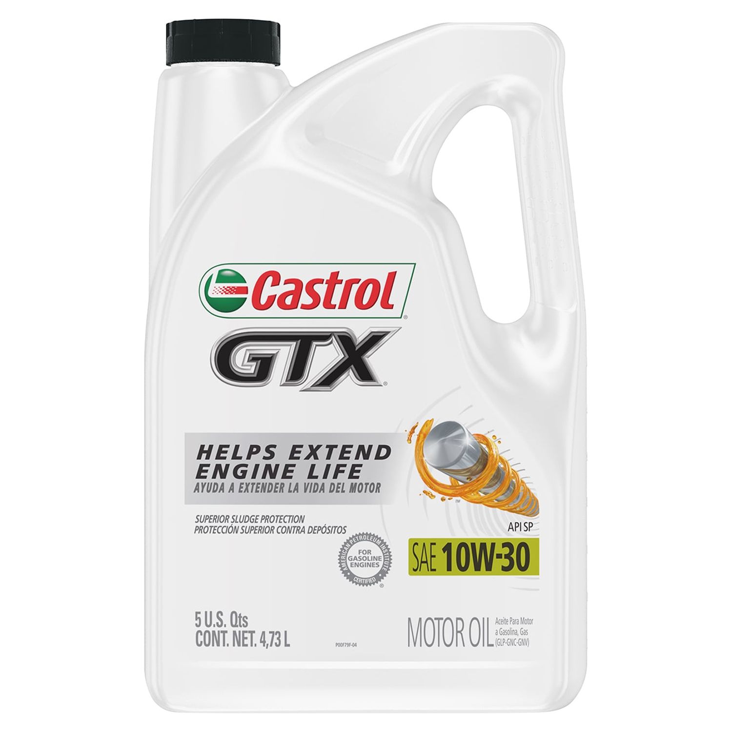 Castrol GTX 10W-30 Conventional Motor Oil, 5 Quarts - image 1 of 14