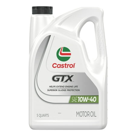 Castrol GTX 10W-40 Conventional Motor Oil, 5 Quarts, Case of 3