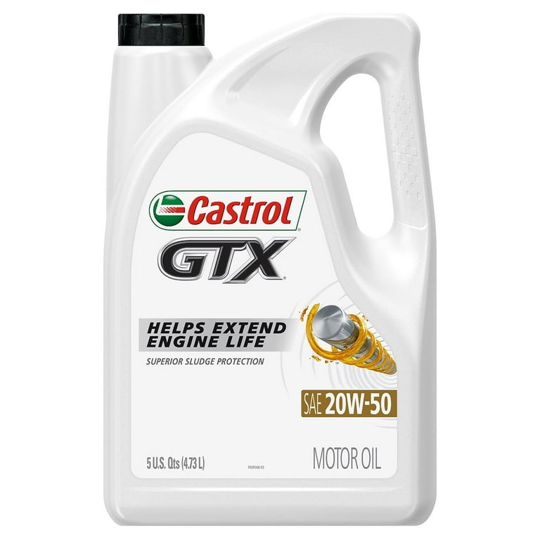 Castrol GTX 10W-40 Conventional Motor Oil, 5 Quarts 