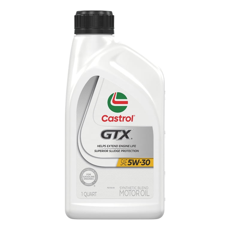 Castrol GTX 5W-30 Synthetic Blend Motor Oil, 1 Quart - Walmart.com