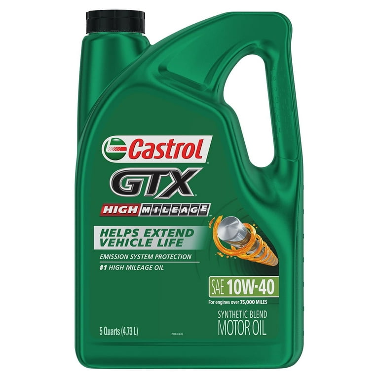 CASTROL GTX 10W40 HIGH MILEAGE – ACEITE SEMI SINTÉTICO