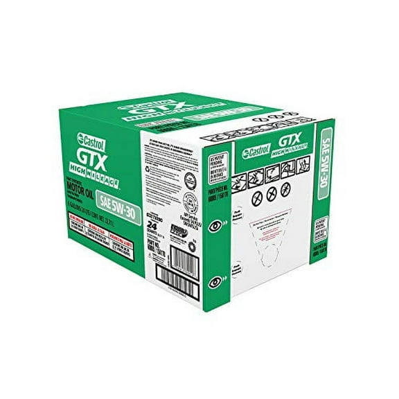 Castrol GTX High Mileage 5W-30 Synthetic Blend Motor Oil, e-pack - offer valid for in store oil change only