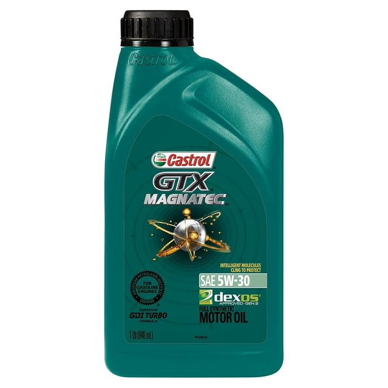 Castrol 03057-3PK GTX Magnatec Green 5W-30 Motor Oil - 5 Quart, (Pack of 3)