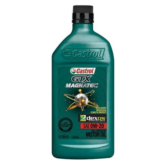Castrol GTX MAGNATEC Full Synthetic Motor Oil 0W-20, 1 qt ("pack"6)