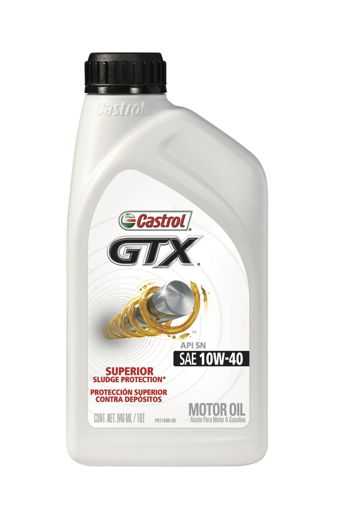 Castrol GTX Superior Protection Conventional Motor Oil 10W-40, 1 qt