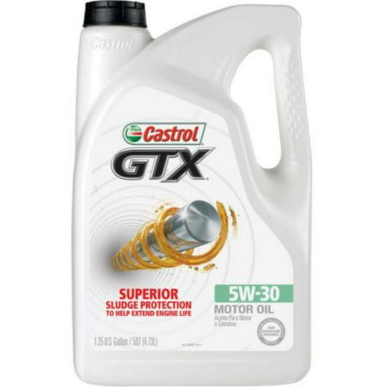 Castrol GTX Ultraclean 5W-30 Synthetic Blend Motor Oil, 5 Quart