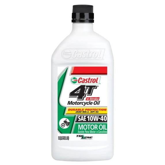 Castrol 06103 GO! 10W-40 4T Motorcycle Oil - 1 Quart Bottle, (Pack of 6 ...