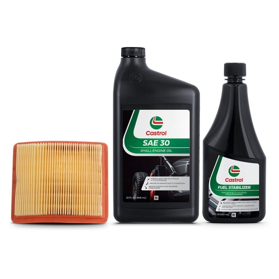 Castrol Lawn Mower Maintenance Kit For Briggs & Stratton Push Mower Engines