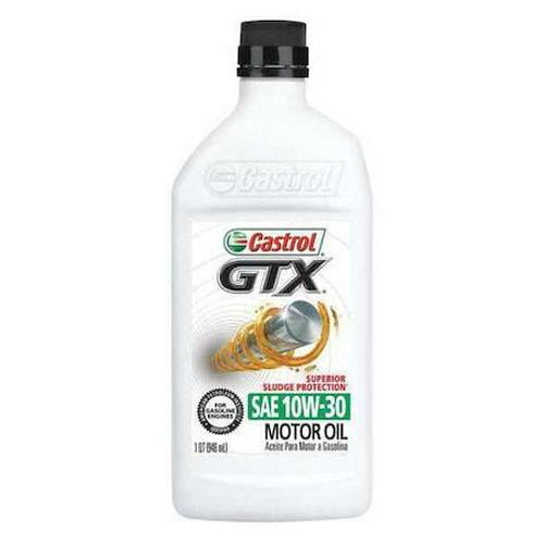 Castrol Motor Oil, 10W-30 SAE, Petroleum, 1 Qt.