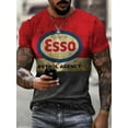 thumbnail image 1 of Castrol Oil Retro Distressed Men's T-shirt 3D Printed Oversized Motorcycle Racing Short Sleeved Top for Men's Street Clothing, 1 of 5