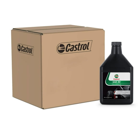 Castrol SAE 30 Small Engine Oil For 4-Cycle Engines Protects Against Rust & Corrosion Formulated For Air-Cooled Engines - 6 Pack 18oz