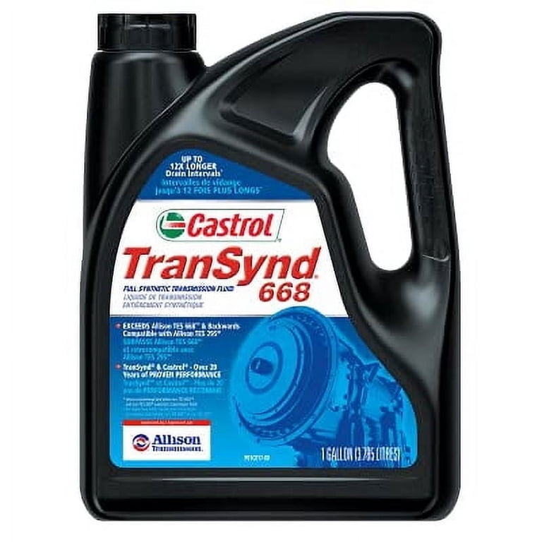 Ti　 Castrol TranSynd 668 Allison Transmission Fluid, Meets 2021 SPEC