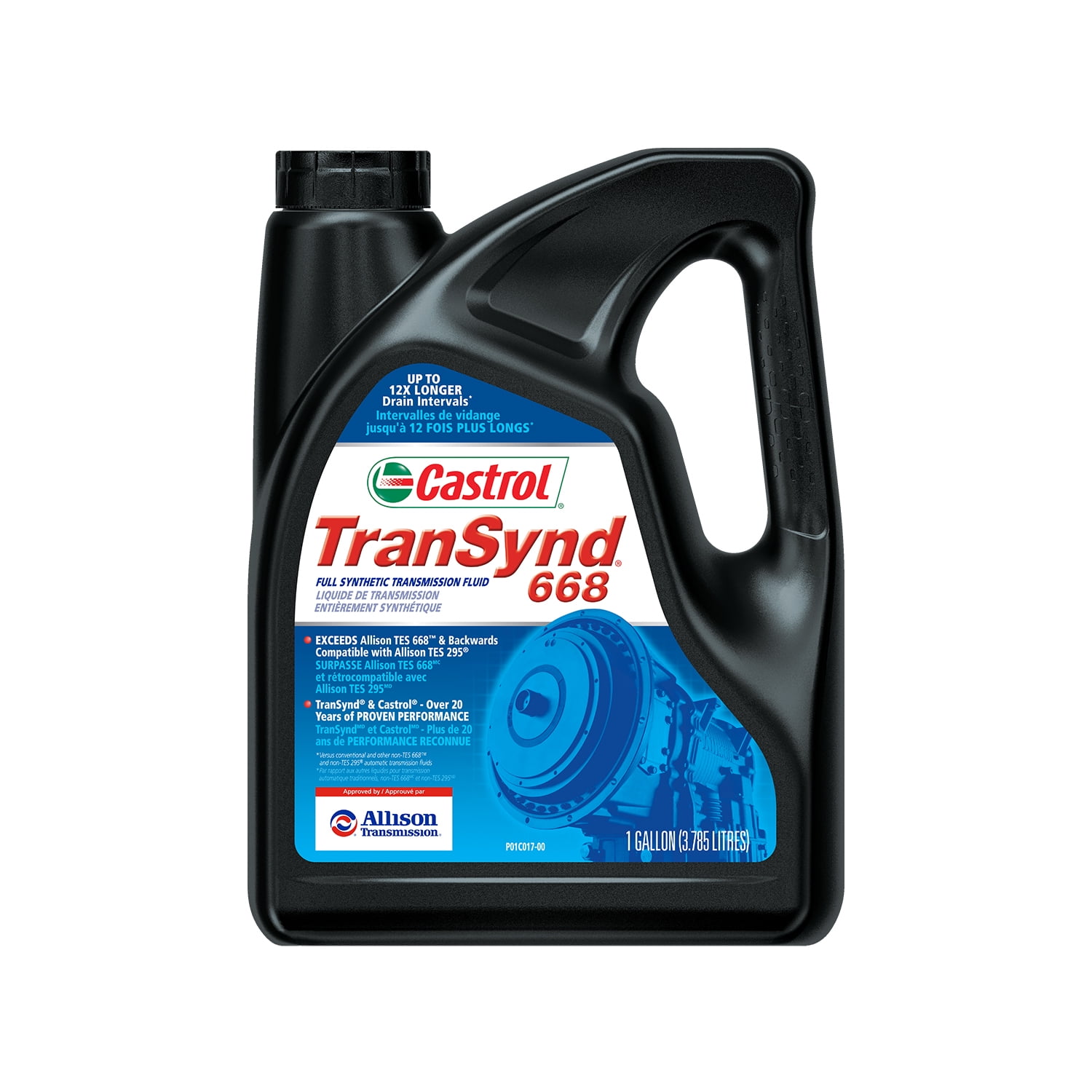 Castrol TranSynd 668 Full Synthetic Automatic Transmission Fluid, 1 Gallon