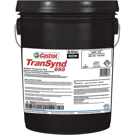 Castrol TranSynd 668 Synthetic Automatic Transmission Fluid, 5 gal