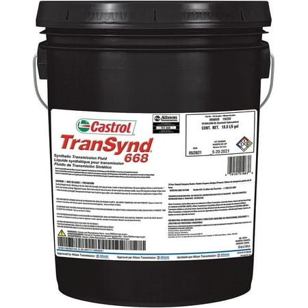 Castrol TranSynd 668 Synthetic Automatic Transmission Fluid, 5 gal
