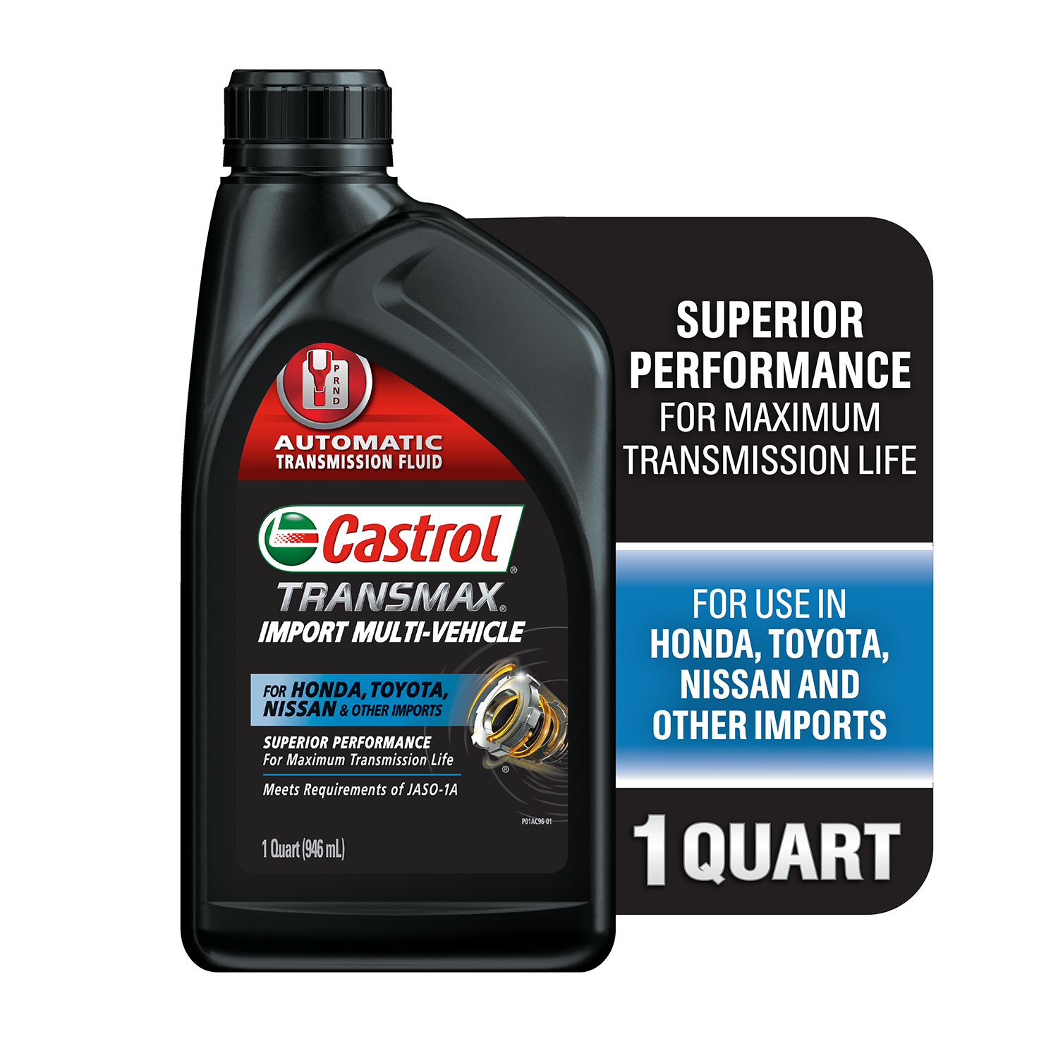 Castrol Transmax Import Multi-Vehicle Automatic Transmission Fluid, 1 Quart - image 1 of 12