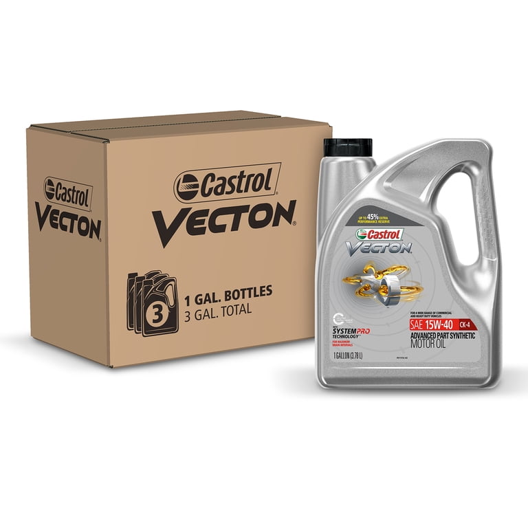 Castrol Vecton 15W-40 CK-4 Advanced Part Synthetic Motor Oil, 1