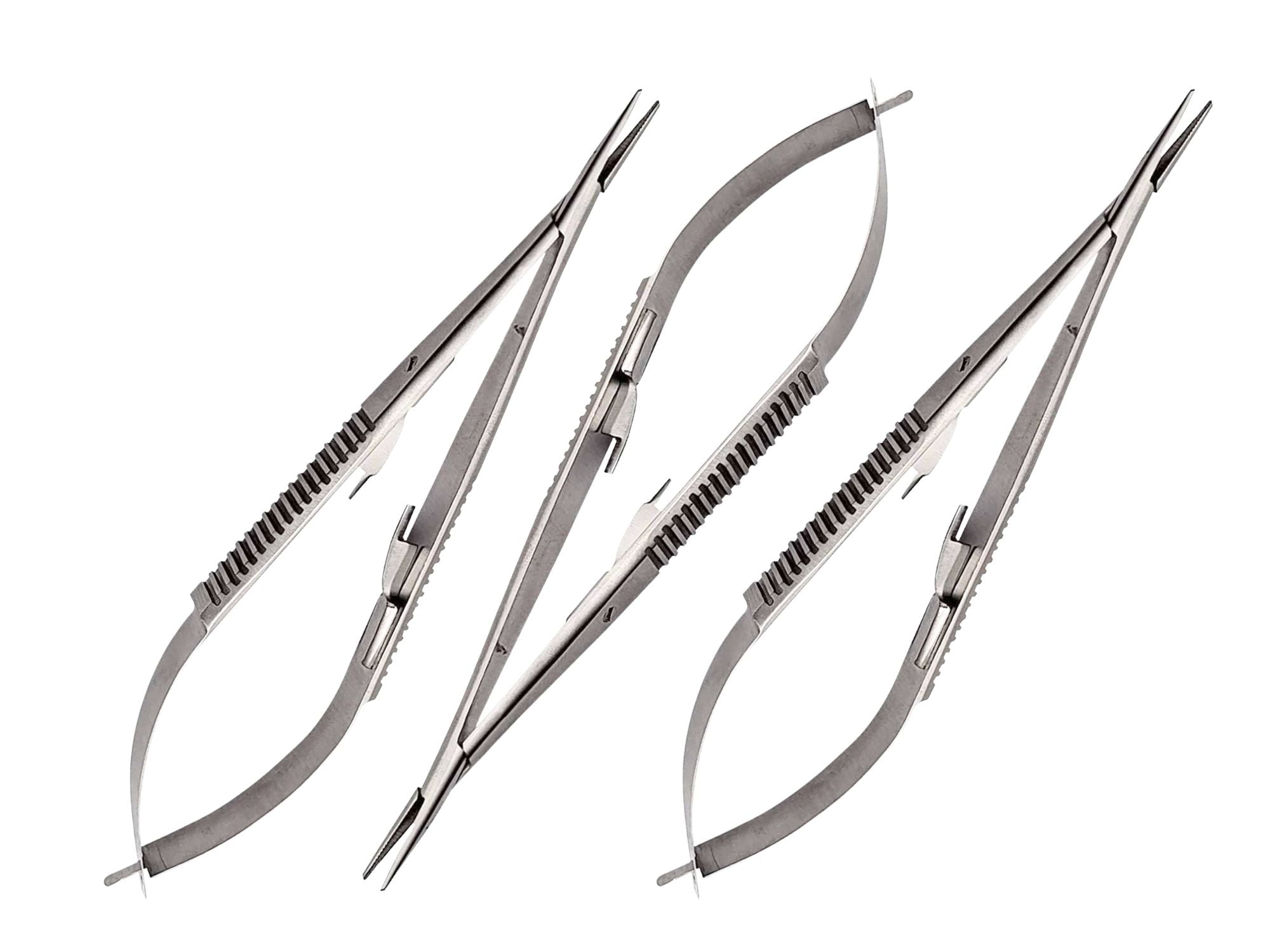 Castroviejo Needle Holder 5.5" Straight with Lock 3 Pcs First Aid Art & Beauty Wise Linkers Brand