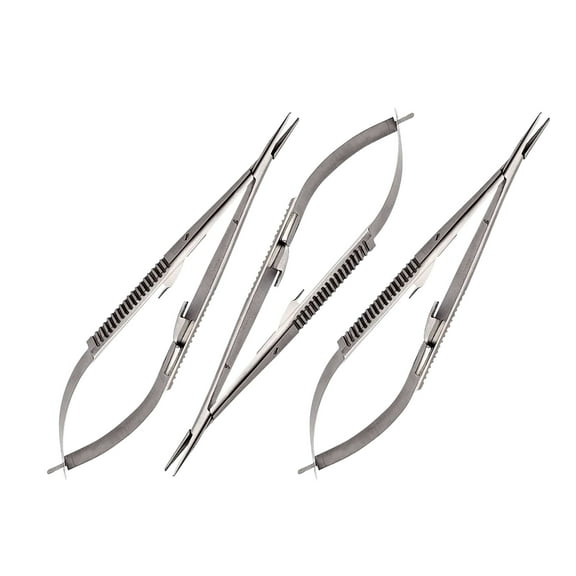 Castroviejo Needle Holder 5.5" Straight with Lock 3 Pcs First Aid Art & Beauty Wise Linkers Brand