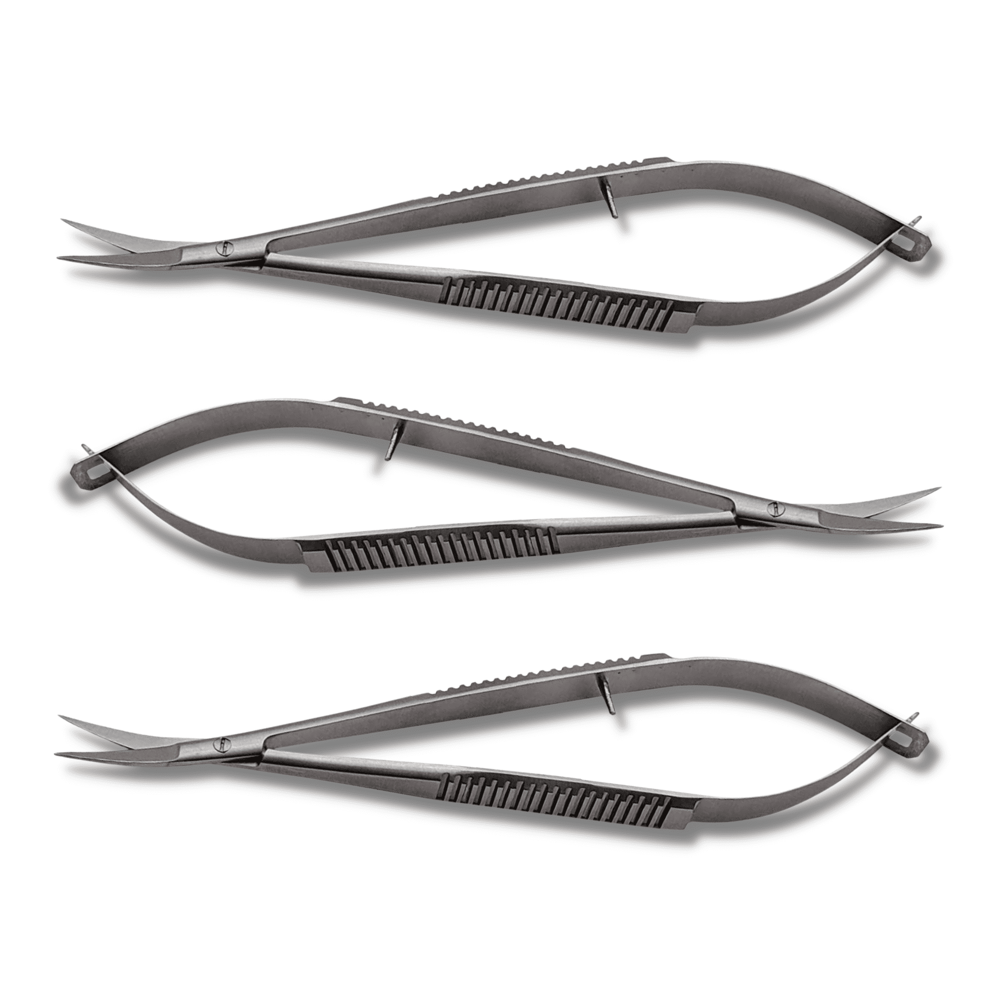 Castroviejo Scissors 4.5" Curved 3 Pcs Stainless Steel Silver by Artman Instruments Brand