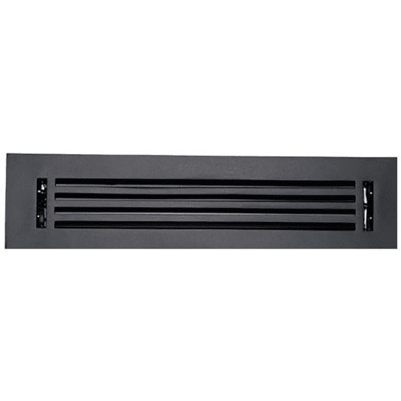 Caststo- 2"x12" (Duct Opening) Cast Aluminum All Metal, Walkable Heavy Duty, Floor Vent Register with Air Control Feature, No Holes- Model Express