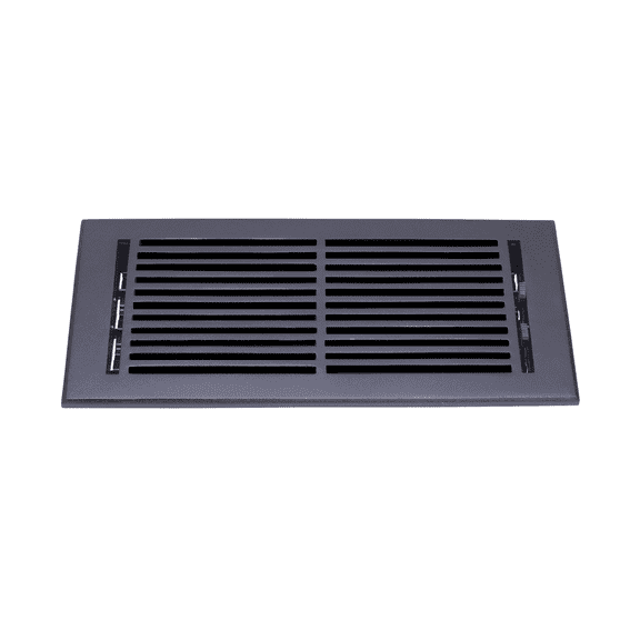 Caststo- 6"x14" (Duct Opening) Cast Aluminum All Metal Heavy Duty, Walkable Floor Vent Register with Air Control Feature, HVAC, No Hole- Model Express
