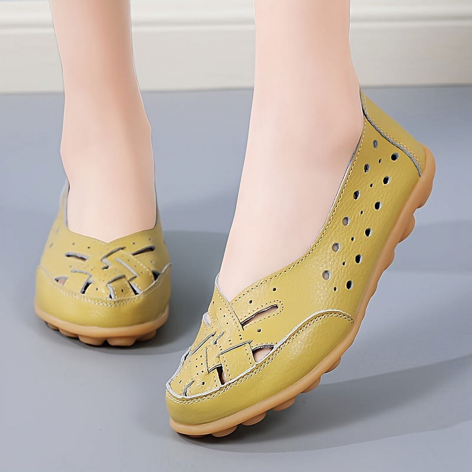 Casual All-Match Daily Flats Out Flat Shoes Women's , Solid Color ...