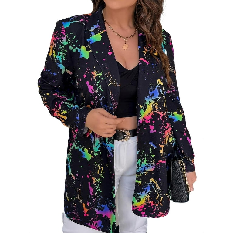 Walmart plus size blazers top