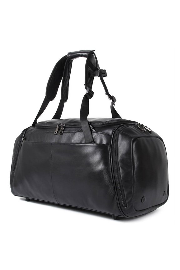 Casual And Practical Key Body Bag, Lightweight First Layer Leather Travel Bag,Black