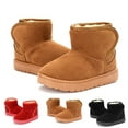 thumbnail image 1 of Casual Ankle Boots for Girls Fleece Lined Slip-On Boots Soft Sole Thicken Flatform Comfortable Footwear Winter Fashion Footwear Foe Little And Big Girls, 1 of 10