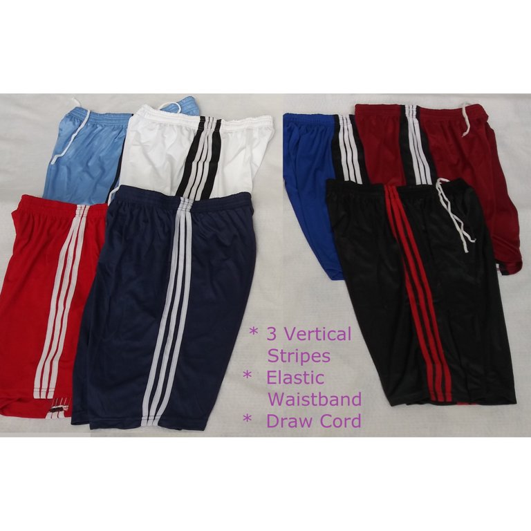 Vertical Striped Men's Athletic Shorts