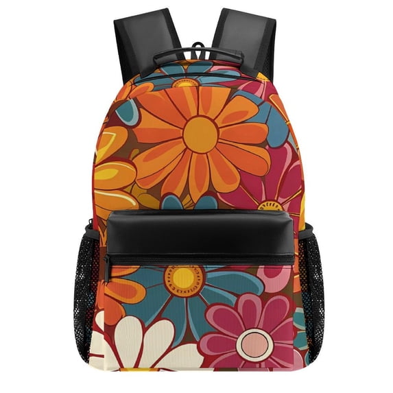 Casual Backpack 11.8×16.5in Casual Fashion Solid Wear-Resistant ...