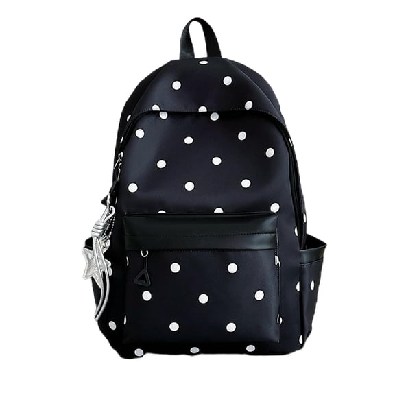 Casual Backpack - Large Capacity School Bag, Side Pocket Travel Pack Set, Travel Backpack - Spacious Carryall for Work School Commuting | Polyester Pack with Outer Compartments Daily Organization