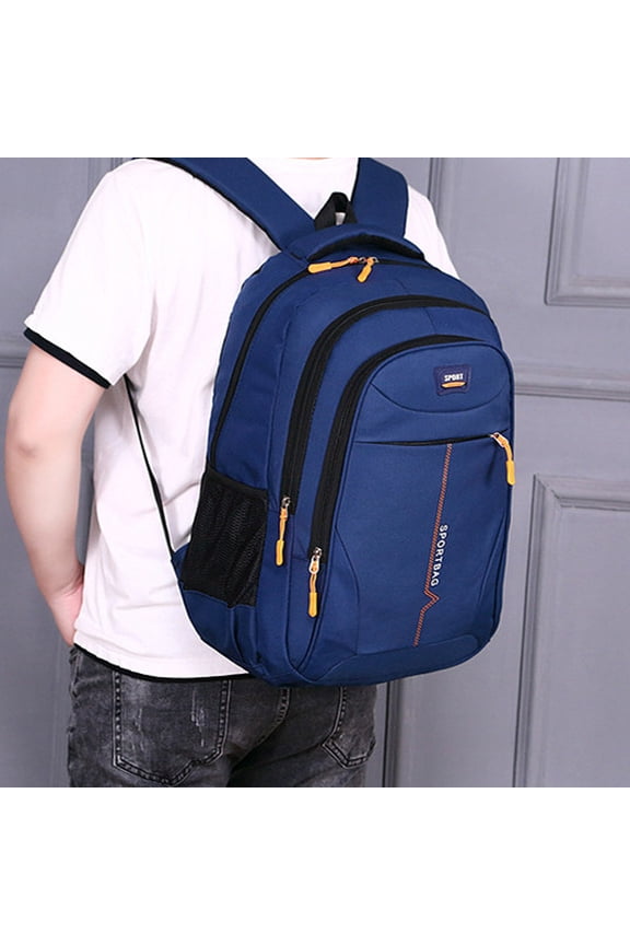 Casual Backpack Men's And Women's Letter Printing,Black