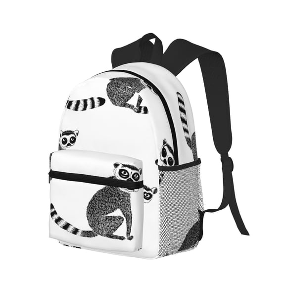 Casual Backpack Water Resistant Lightweight Daypack For Work Travel Hiking Camping Laptop Compartment & Side Mesh Pockets Meerkat
