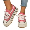 thumbnail image 1 of Casual Ballet Flats for Women Timeless Feminine Style Women's Shoes With Thick Sole For Everyday Wear Stylish Low Top Sneakers Lace Up Design Comfortable Fashion Footwear All Seasons Jeans, 1 of 9