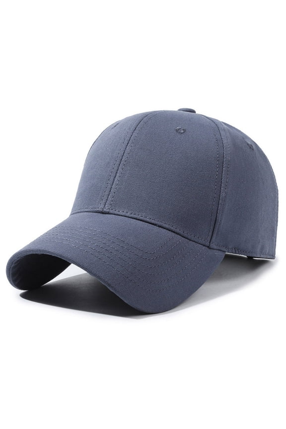 Casual Baseball Cap, Outdoor Sun Protection Solid Color Breathable Oversize Baseball Cap for Summer Outdoor Oversize Baseball Cap Adjustable Snapback, Gray One Size