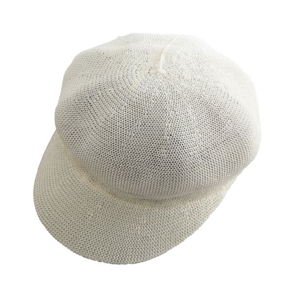 Casual Beret Hat with Adjustable Drawstring - Acrylic Sun Protection Octagonal Knitted Hat, 22in-22.8in Head Circumference, Multi-Purpose Travel/Party/Hiking Fashion Accessory for Women Teens